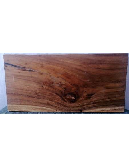 Piano in legno top massello suar o noce indiano e resina per bagno cm 100x50x6h tavola D1