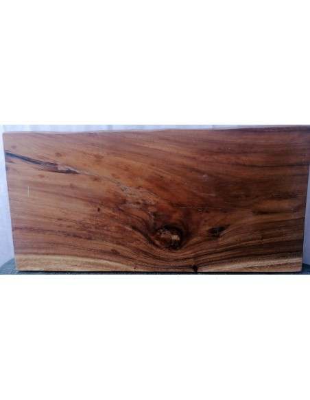 Piano in legno top massello suar o noce indiano e resina per bagno cm 100x50x6h tavola D1