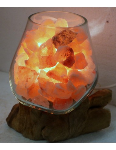 Lampada di sale irripetibile creata in vetro...