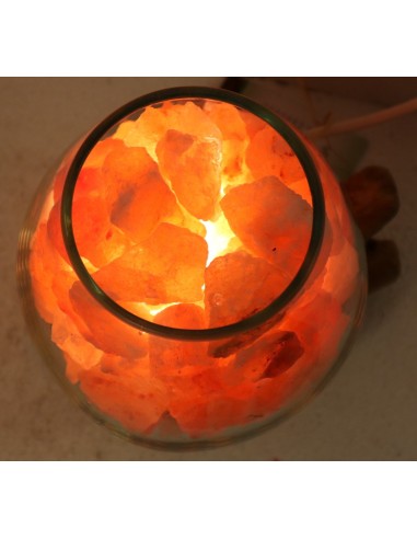 Lampada di sale irripetibile creata in vetro...