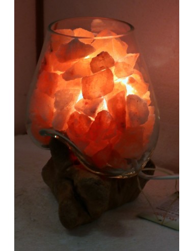 Lampada di sale irripetibile creata in vetro...