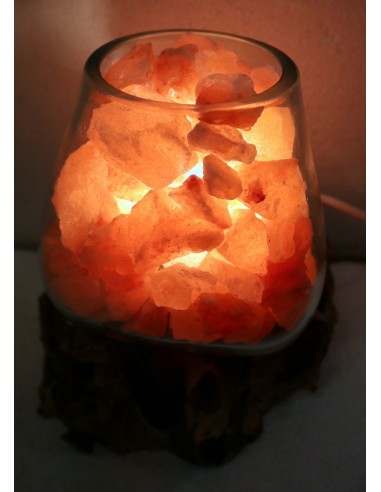 Lampada di sale irripetibile creata in vetro...