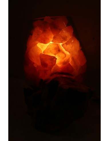 Lampada di sale irripetibile creata in vetro...