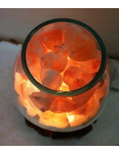 Lampada di sale irripetibile creata in vetro soffiato su... 2