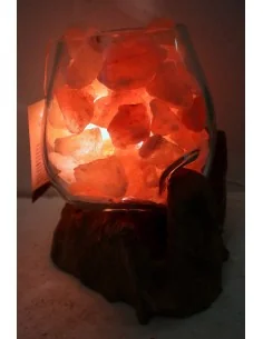 Lampada di sale irripetibile creata in vetro soffiato su... 2