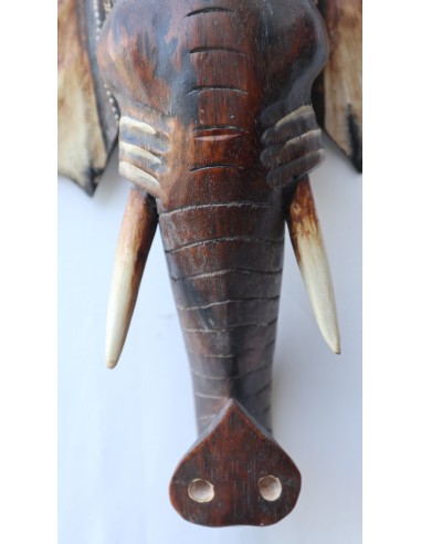 Testa in legno di Elefante sacro Induista cm...
