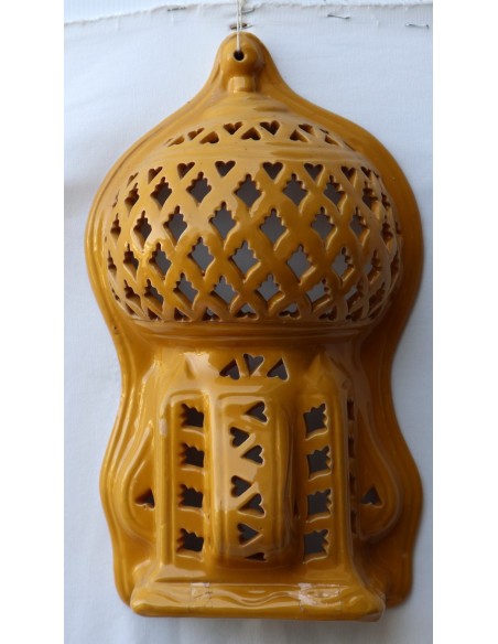 Applique in terracotta Tunisina dipinte e create a mano cm 20x34x12