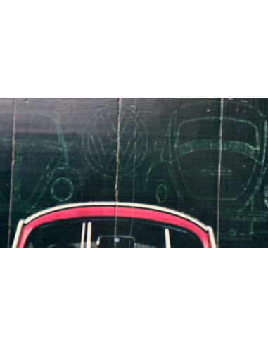 Pannello in legno del mitico Maggiolone...