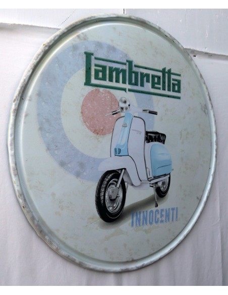 Pannello decorativo in Metallo rappresentante la mitica Lambretta cm 58