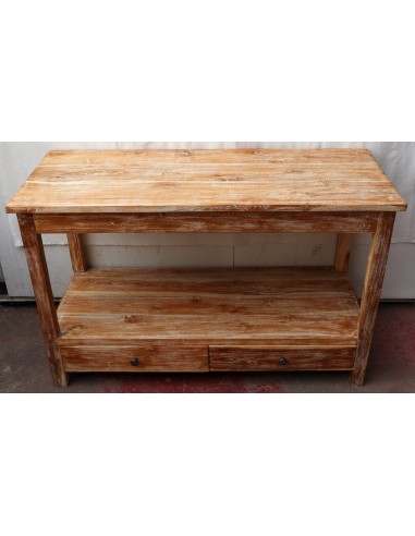 Mobile bagno in Teak massello bianco decapato...