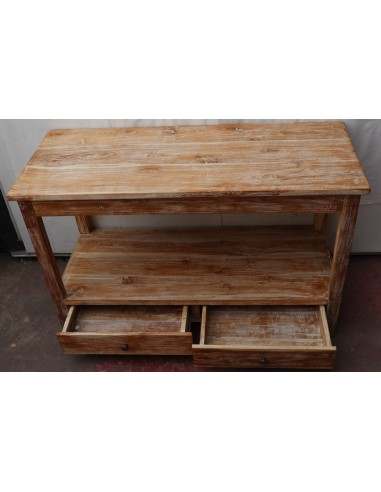 Mobile bagno in Teak massello bianco decapato...