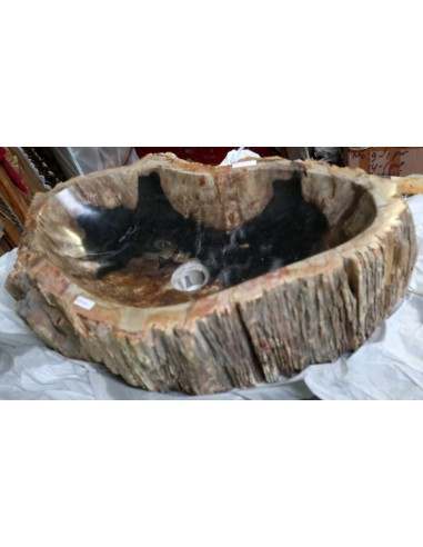 Lavandino in pietra di legno fossile cm...