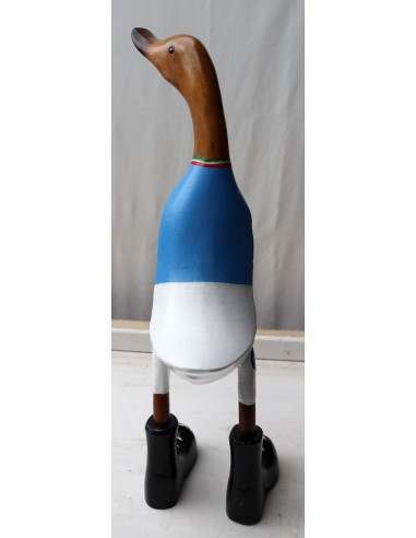 Papera calcio Napoli oca football team in legno...