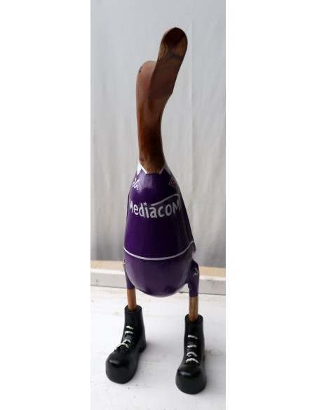 Papera calcio Fiorentina oca football team in legno viola gadget squadra 2023/24