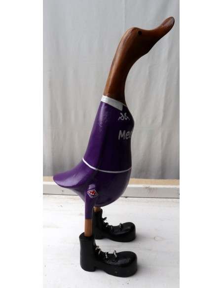 Papera calcio Fiorentina oca football team in legno viola gadget squadra 2023/24