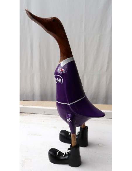Papera calcio Fiorentina oca football team in legno viola gadget squadra 2023/24