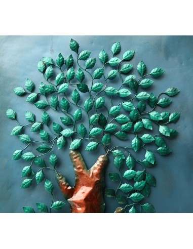 quadro dipinto in metallo Albero della vita cm...