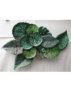 Pannello floreale edere vegetale in metallo creato e...