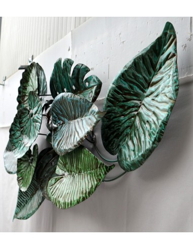 Pannello floreale edere vegetale in metallo...