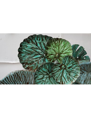 Pannello floreale edere vegetale in metallo...