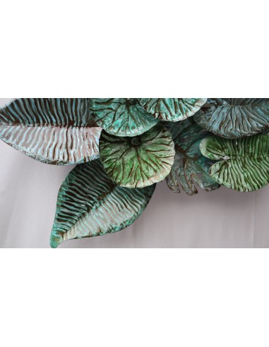 Pannello floreale edere vegetale in metallo...