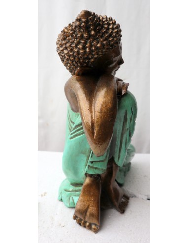 Buddha relax in resina veste color TURCHESE...