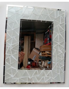 Specchio  in legno mosaico...