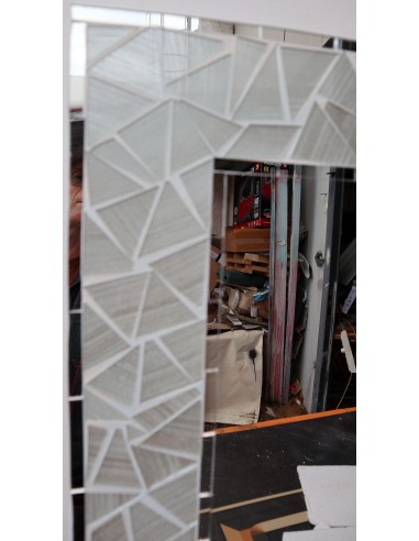 Specchio in legno mosaico di vetro cm 50x40...