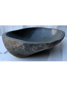 Lavandino in pietra di fiume cm 48x40x15 river stone... 2