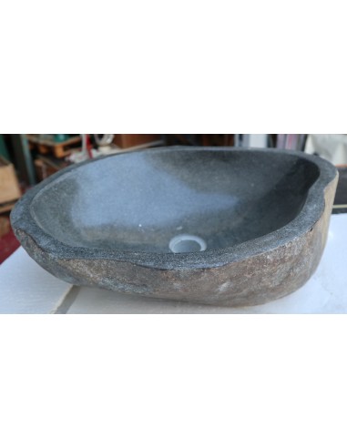 Lavandino in pietra di fiume cm 48x40x15 river...