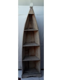 Libreria a forma di barca cm 205h in albesia 4 ripiani... 2