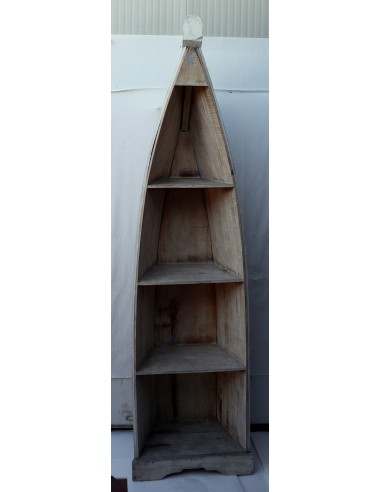 Libreria a forma di barca cm 205h in albesia 4...