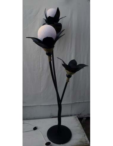 Piantana in foglie di cocco palla di cotone...