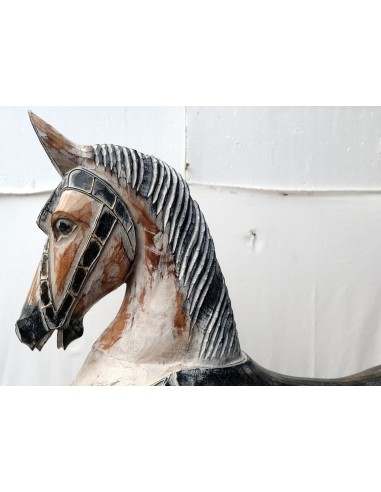 Cavallino a dondolo in legno cavallo creato...