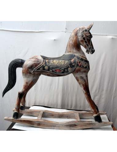 Cavallino a dondolo in legno cavallo creato...