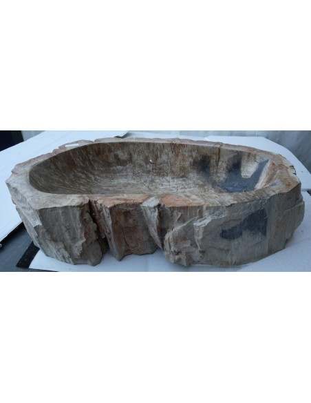 Lavandino in pietra di legno fossile cm 68x38x15 lavabo sink fossili lav-071