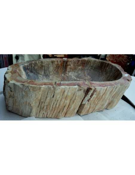 Lavandino in pietra di legno fossile cm 68x38x15 lavabo sink fossili lav-071