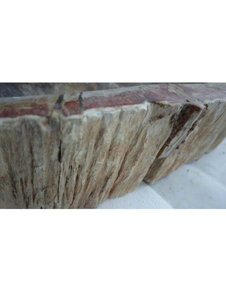 Lavandino in pietra di legno fossile cm 68x38x15 lavabo sink fossili lav-071