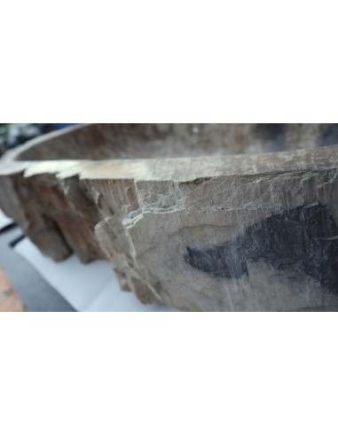 Lavandino in pietra di legno fossile cm...