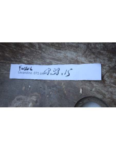 Lavandino in pietra di legno fossile cm 68x38x15 lavabo sink fossili lav-071