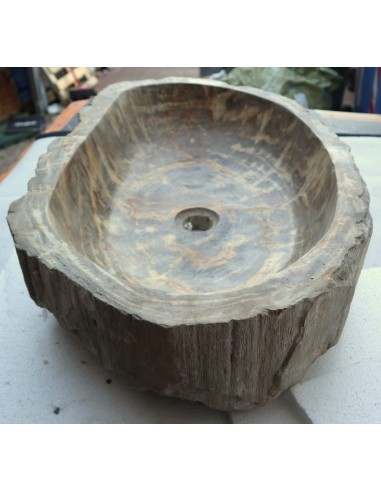 Lavandino in pietra di legno fossile cm...