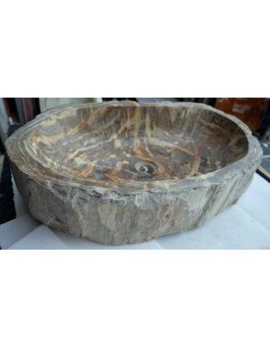 Lavandino in pietra di legno fossile cm...