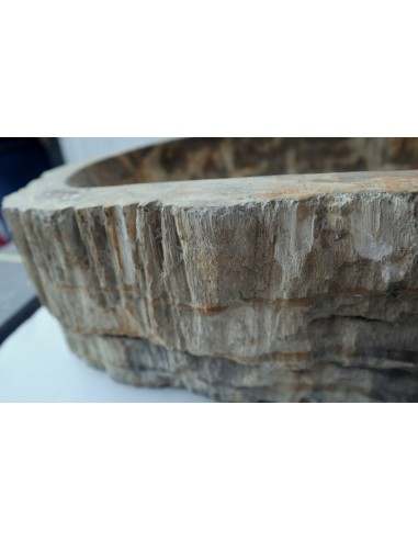 Lavandino in pietra di legno fossile cm...