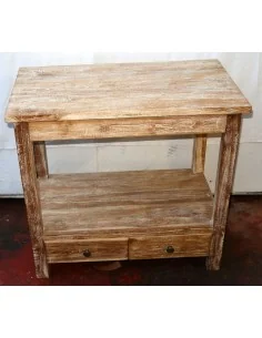 Mobile bagno in Teak massello bianco decapato cm... 2