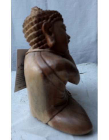 Buddha in legno di suar o noce indiano scultura...