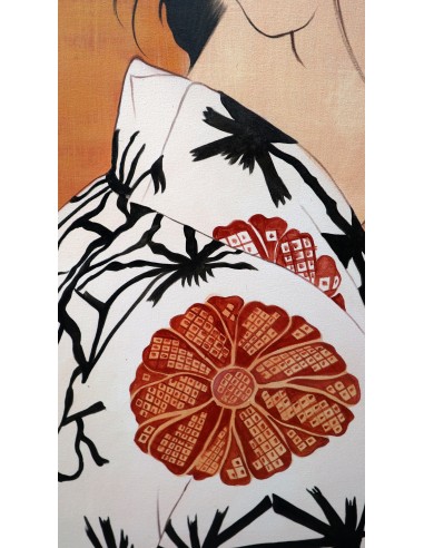 Quadro volto di ragazza in stile Javanese cm...