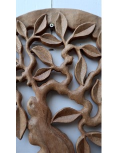 Pannello quadro albero della vita legno suar massello... 2