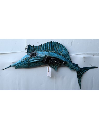 Pannello marino in metallo pesce Marlin creato...