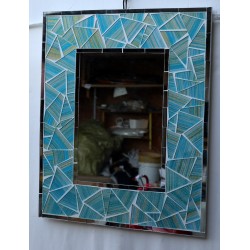 Specchio  in legno mosaico...