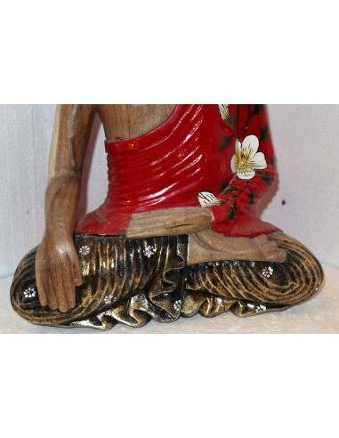 Buddha in legno di suar o noce indiano scultura...